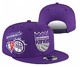 Kings Team Logo Purple 75th Anniversary Adjustable Hat YD,baseball caps,new era cap wholesale,wholesale hats